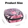 Pink Leopard Menstrual Product Storage Bag with Zipper view 2