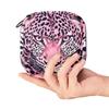 Pink Leopard Menstrual Product Storage Bag with Zipper view 4
