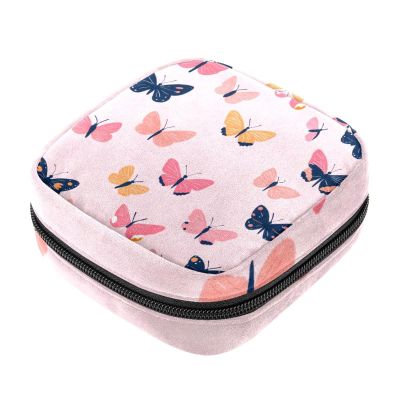 Women's Period Pouch with Colorful Butterfly Pattern