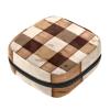 Zippered Menstrual Pad Case, Plaid, Soft, with Storage Pouch view 1