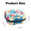 Colorful Marble-Texture Menstrual Product Storage Bag with Zipper view 2