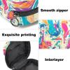 Colorful Marble-Texture Menstrual Product Storage Bag with Zipper view 3