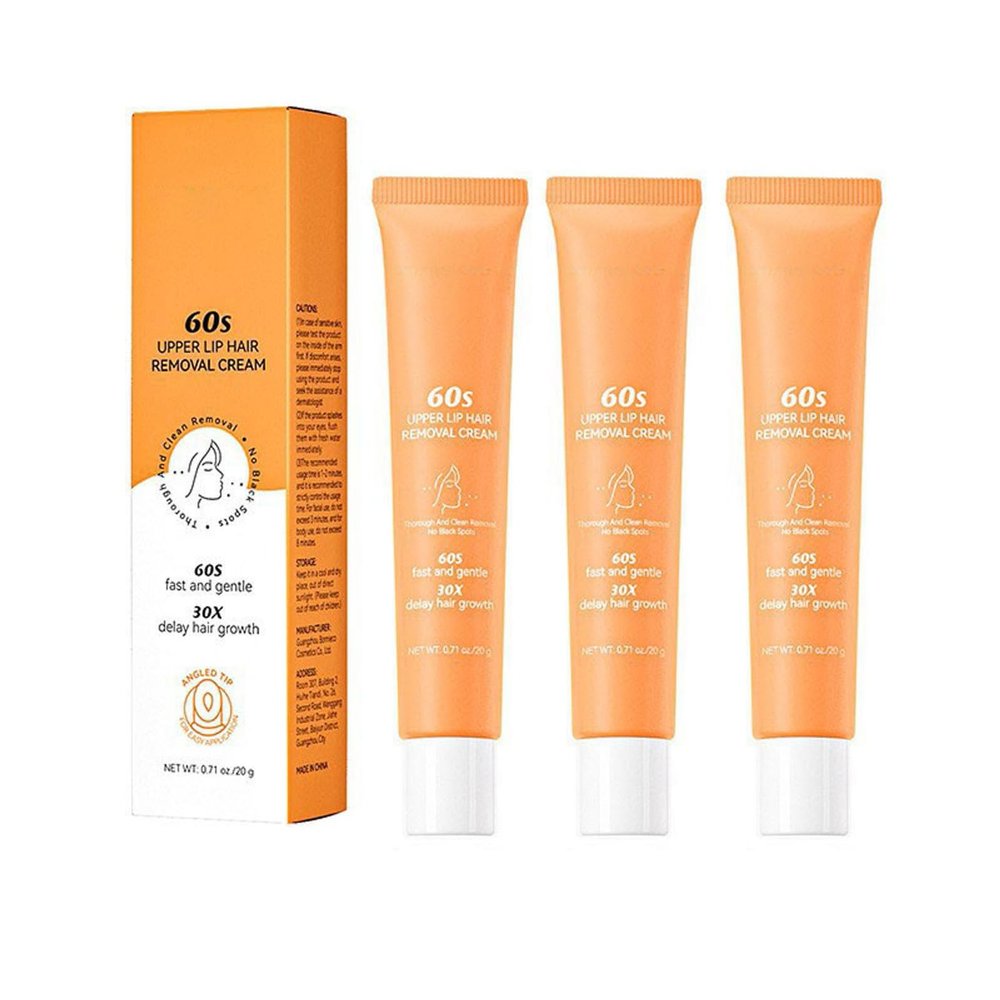 Facial Hair Removal Cream for Upper Lip, 20 g, 3-Pack