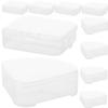 IWOWHERO 10-Piece Makeup Sponge Cases, Compact PP Storage Boxes view 1
