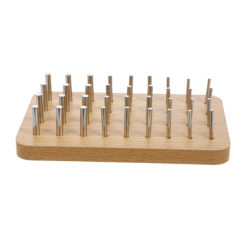 Finger Rehabilitation Pegboard for Hand Training, Stainless Steel