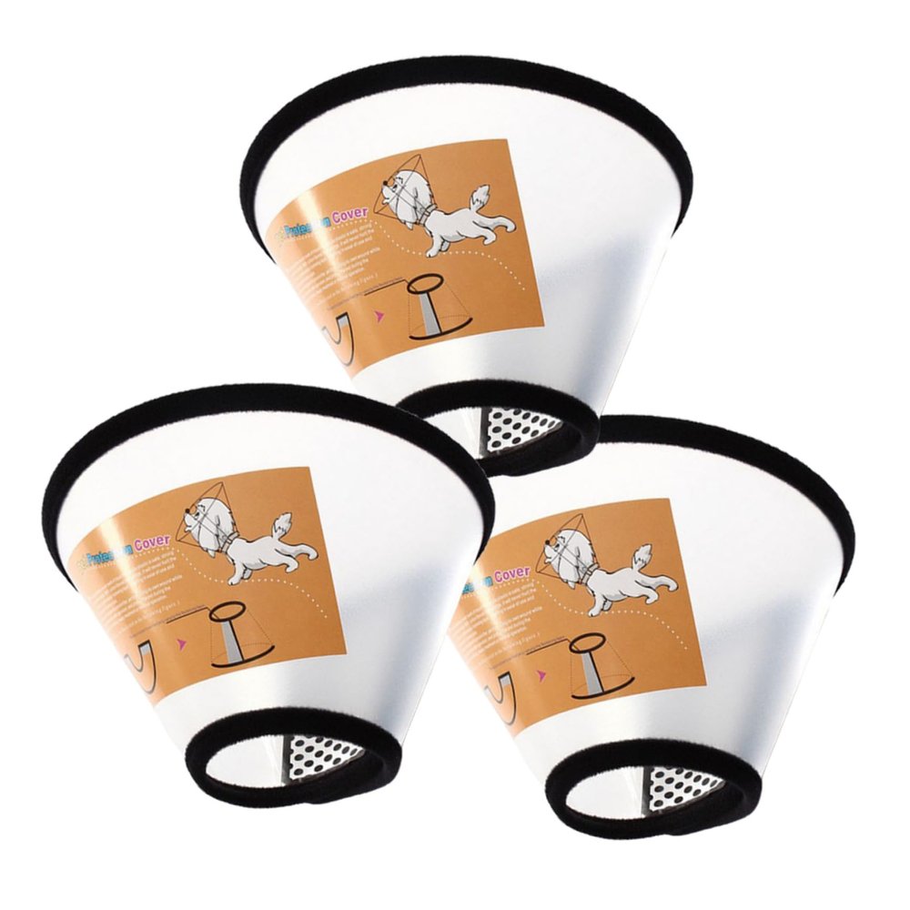 GRIRIW 3-Piece Elizabethan Collar for Pets