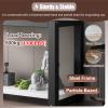 2-Tier Aquarium Stand for Fish and Turtle Tanks, Walnut, 90 x 45 cm view 2