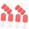 10-Pack 4.5 mL Refillable Empty Lip Gloss Bottles, Red, BPA-Free view 1