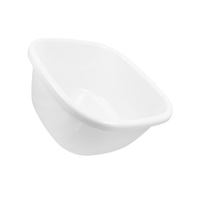 FRCOLOR Portable White Plastic Foot Wash Basin with Large Capacity and Versatile Design for Home and Travel