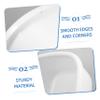 FRCOLOR Portable White Plastic Foot Wash Basin with Large Capacity and Versatile Design for Home and Travel view 3