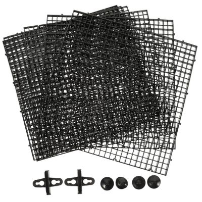 Yardwe PVC Aquarium Divider Plate, Black, 1 Set