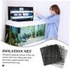 Yardwe PVC Aquarium Divider Plate, Black, 1 Set view 4