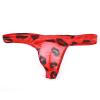 Men's Black String Thong with Bulge Pouch view 3