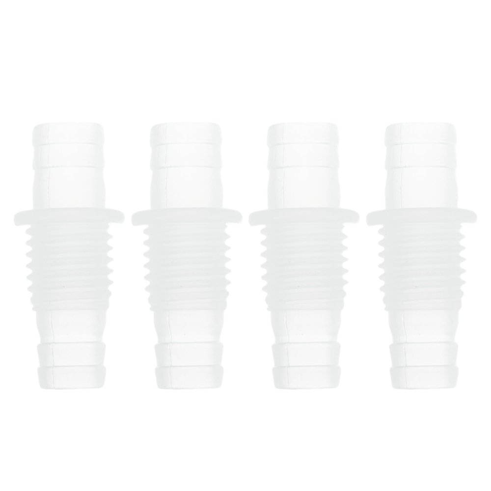 HOPESPANNER Plastic Hose Fitting 7/16" to 15/32" ID M15 Thread Bulkhead Fitting (4 Pack)