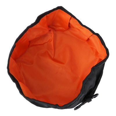 Foldable Dog Bowl for Travel, Waterproof, with Zipper, Polyester