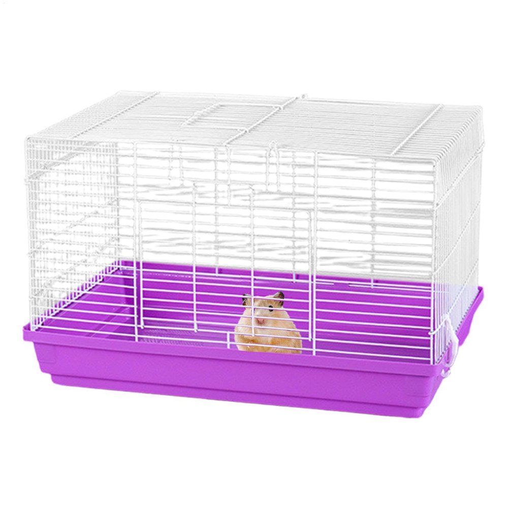 Chinchilla Cage, Ventilated Small Animal Habitat with Removable Bottom