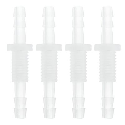 HOPESPANNER Plastic Hose Fittings 5/32" to 5/32" Hose ID M8 Thread Bulkhead Fitting PP 4 Pack