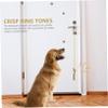 Sosoport Dog Bell with Wood and Pearl Decor view 4