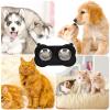 Removable Double Dog Food and Water Bowl for Small and Medium Dogs view 4