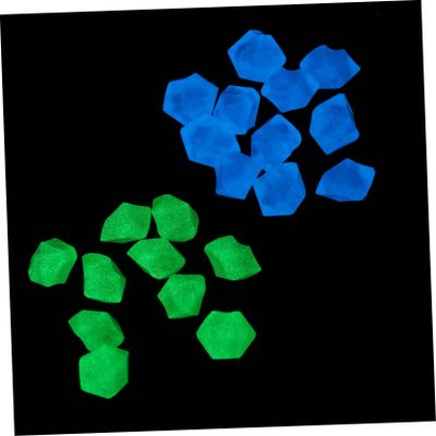Levemolo 300-Piece Resin Pebbles for Aquariums, Glowing Landscape Decor for Fish Tanks, Safe for Freshwater Fish