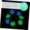 Levemolo 300-Piece Resin Pebbles for Aquariums, Glowing Landscape Decor for Fish Tanks, Safe for Freshwater Fish view 3