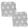 MOLUCKFU 2-Piece Portable Period Storage Pouches for Women, Reusable Zippered Hygiene Organizers with Polka Dots view 1