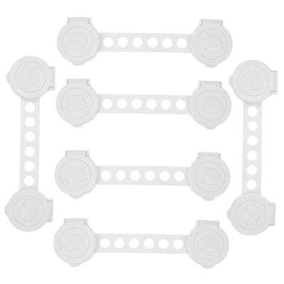 6-Count Child Safety Locks for Cabinets and Drawers, White
