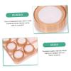 MOLUCKFU Portable Contact Lens Case, Dustproof Plastic Storage Box, Lightweight, Brown, for Backpacks and Suitcases view 3