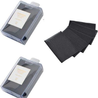 20 Black Magic Bangs Hair Pads, Square Plastic Styling Holders