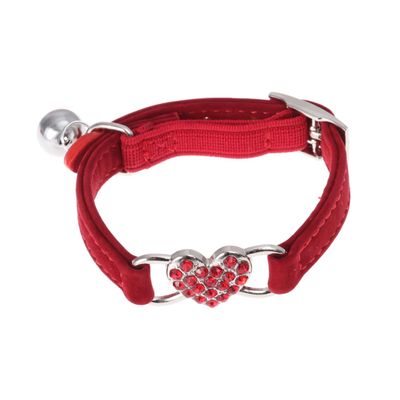 BESPORTBLE Adjustable Dog Collar with Paws - Durable for Dogs and Cats - Red