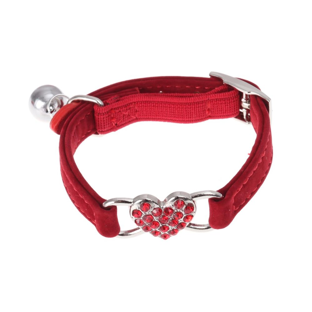 BESPORTBLE Adjustable Dog Collar with Paws - Durable for Dogs and Cats - Red