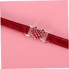 BESPORTBLE Adjustable Dog Collar with Paws - Durable for Dogs and Cats - Red view 3