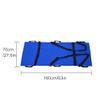 Portable Foldable Medical Rescue Stretcher with Carrying Bag, Blue, 70.9 x 27.6 in view 3
