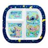 Stor Stitch Kids' Plate with 3 Compartments, 772 ml, BPA-Free Plastic, Microwave-Safe view 2