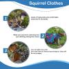 3-Piece Guinea Pig Harness Set with Dress & Leash - Adjustable for Hamsters, Ferrets & Chinchillas - No-Pull Small Animal Harness (Blue S) view 3
