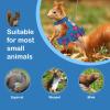 3-Piece Guinea Pig Harness Set with Dress & Leash - Adjustable for Hamsters, Ferrets & Chinchillas - No-Pull Small Animal Harness (Blue S) view 4