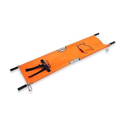 Foldable Portable Stainless Steel Rescue Stretcher, Orange