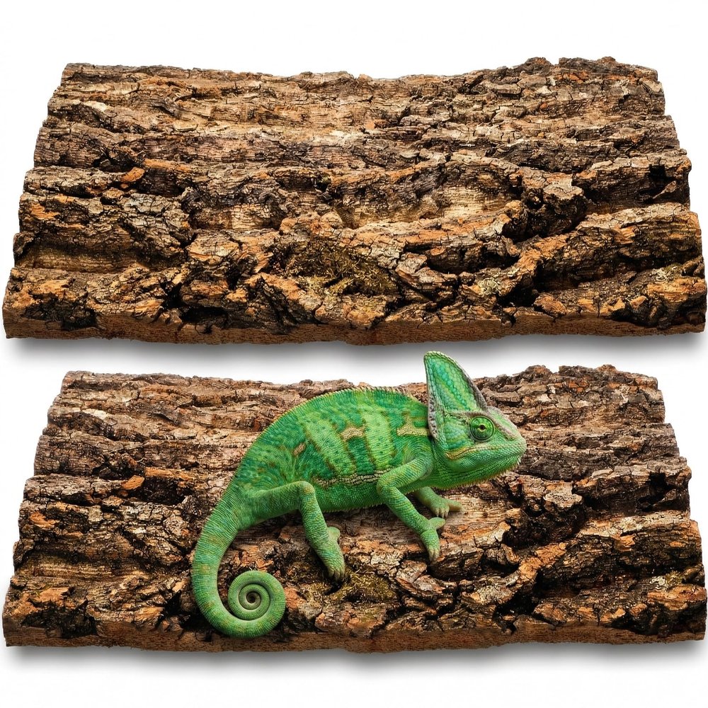 Veemoon Cork Bark Terrarium Background, 30 x 20 cm, 2-Pack