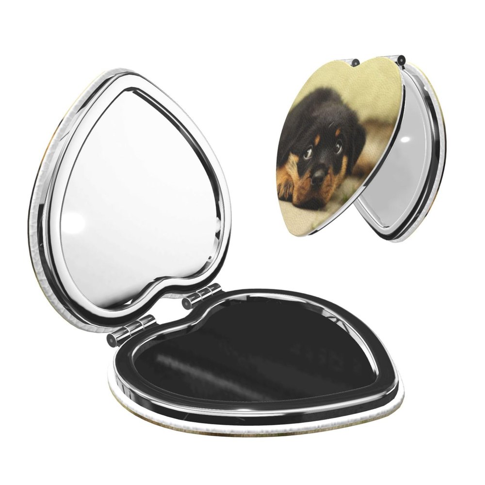 InOmak Rottweiler Dog Travel Makeup Mirror