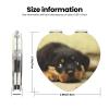 InOmak Rottweiler Dog Travel Makeup Mirror view 3