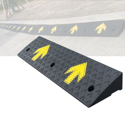 Generic Heavy-Duty Rubber Curb Ramps, 8/10/12/14 cm Heights