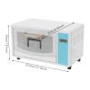 10L UV Disinfection Cabinet, High-Efficiency Nail Tool and Towel Sterilizer, 360° Heating, 2 Adjustable Shelves, 75 Professional Heating Cabinet for Homes and Spas, 33.5 × 22 × 20 view 3