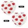 InOmak Red Petals Travel Makeup Mirror, Double-Sided Compact Mirror with Magnification view 2