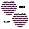 InOmak Pink Heart on Black Line Travel Makeup Mirror view 2