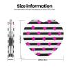 InOmak Pink Heart on Black Line Travel Makeup Mirror view 3