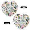 InOmak Floral Travel Makeup Mirror with Blue and Pink Roses view 2