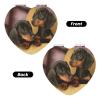 InOmak Dachshund Puppies Travel Makeup Mirror, Double-Sided Compact Pocket Mirror with Magnification view 2