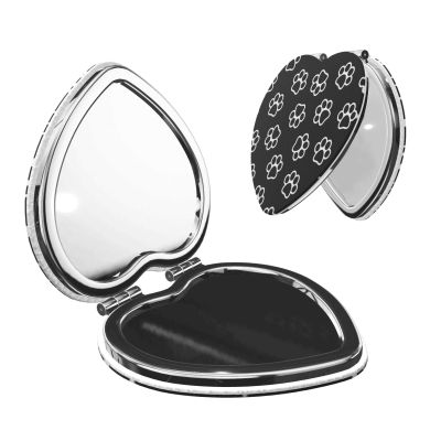 InOmak Dog Paw and Cat Paw Travel Makeup Mirror with 2x Magnification