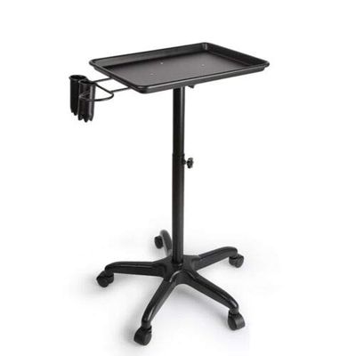Hairdressing Trolley with Height-Adjustable Aluminum Alloy Tray, 5 Wheels
