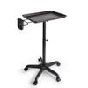 Hairdressing Trolley with Height-Adjustable Aluminum Alloy Tray, 5 Wheels view 1